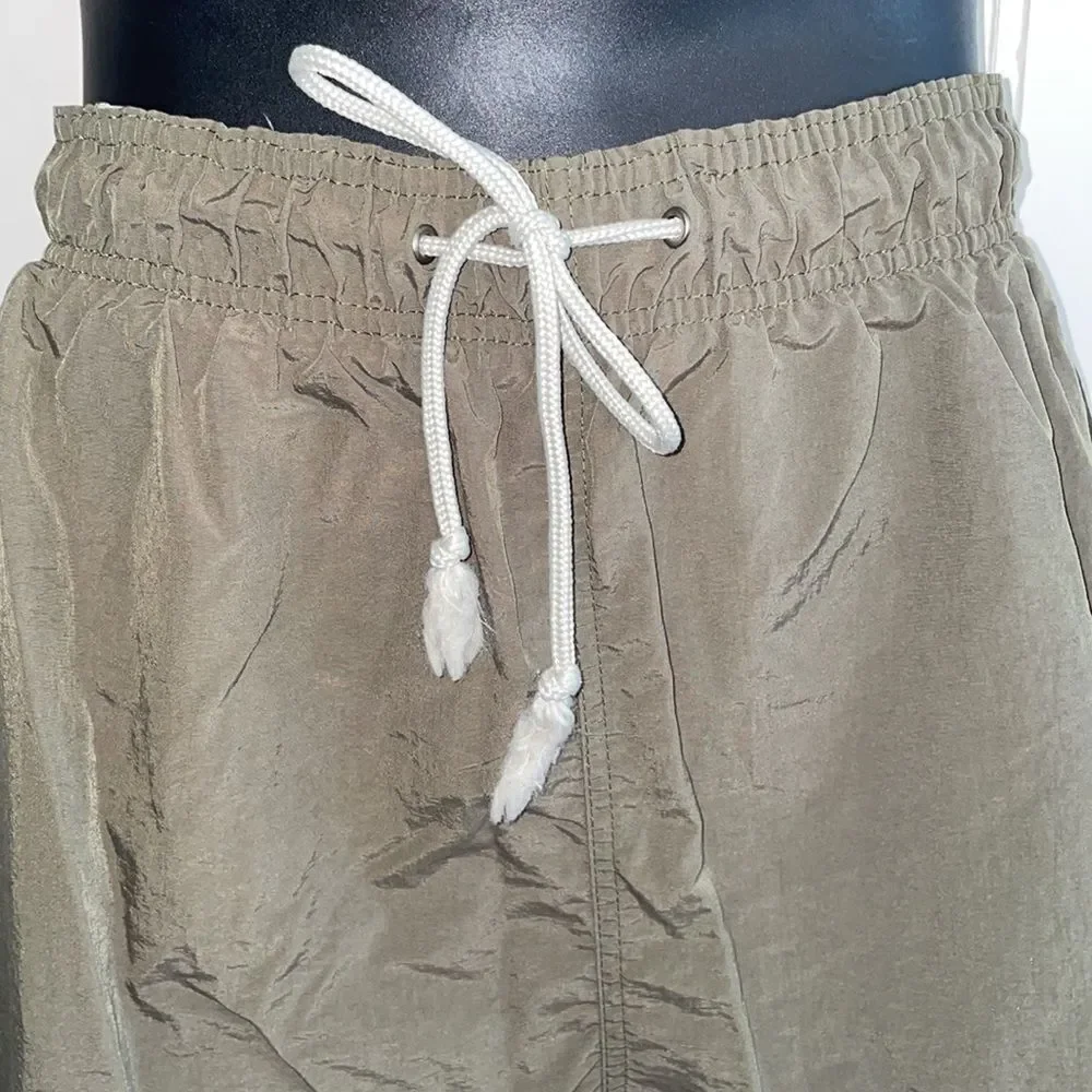 Sand N Sun‎ army green polyester swim trunks